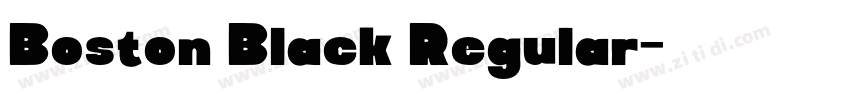 Boston Black Regular字体转换 Boston Black Regular字体转换